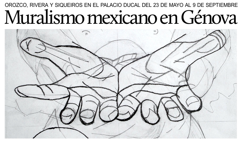 La pintura de los grandes muralistas mexicanos en G�nova.