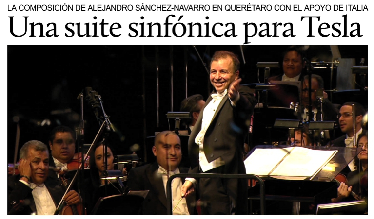 Con el apoyo de Italia, estreno mundial de la Suite Sinf�nica �Tesla�.
