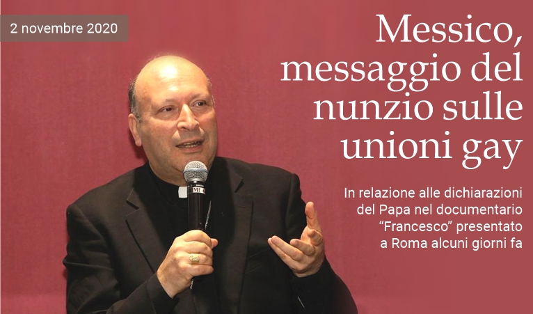 Messaggio del nunzio in Messico sulle unioni omosessuali