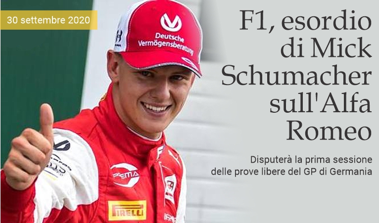F1, esordio di Mick Schumacher sull'Alfa Romeo