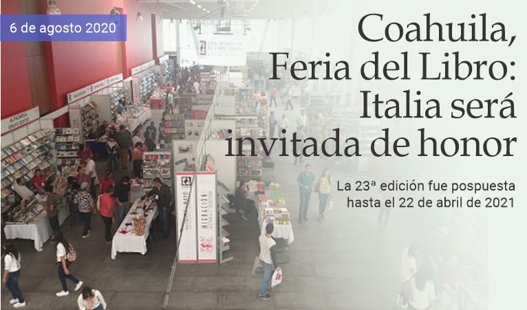 Coahuila, Feria del libro: Italia invitada de honor 