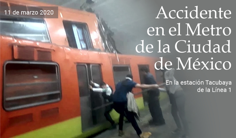 Accidente en el Metro de la Ciudad de Mxico