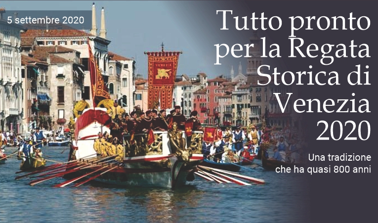 Tutto pronto per la Regata Storica di Venezia 2020
