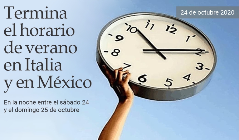 En Italia y M�xico termina el horario de verano