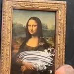 En el Louvre un hombre arrojó un pastel sobre la Mona Lisa