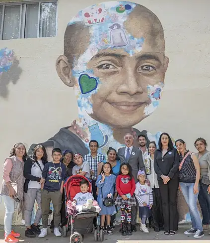 Cáncer infantil: un mural italiano para concientizar a la Ciudad de México