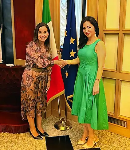 La senadora La Marca se reunió con la embajadora de Guatemala en Italia