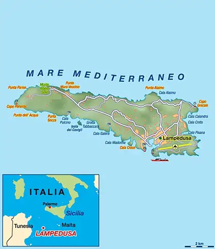 La senatrice La Marca visita il centro di accoglienza a Lampedusa