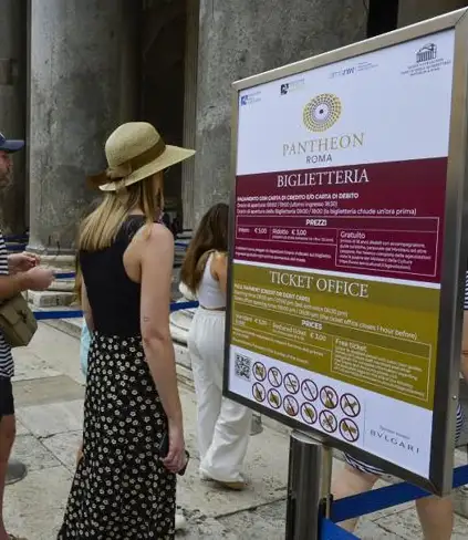 Roma, da oggi l'ingresso al Pantheon costerà 5 euro / Foto: adnkronos