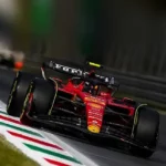 La Ferrari di Sainz al primo posto nelle libere 2 al Gp d'Italia / Foto: ferrari.com