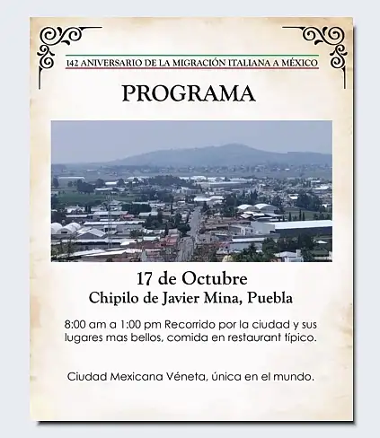 142º anniversario dell'immigrazione italiana in Messico / Foto: Associazione Bellunesi nel Mondo