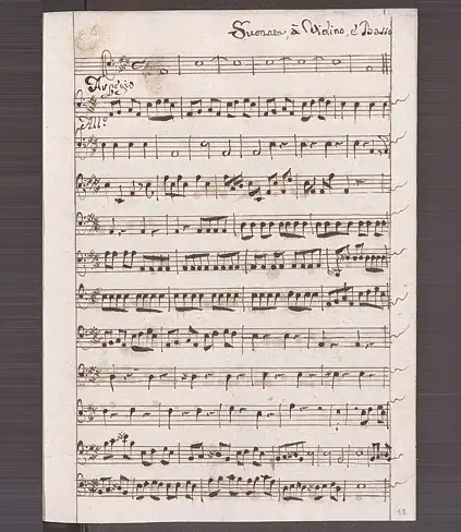 Dal Messico la riscoperta di una Sonata vivaldiana / Immagine: Biblioteca nazionale austriaca, Vienna (A-Wn): E.M.55/1-13