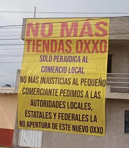 I commercianti di Chipilo contro la proliferazione dei negozi Oxxo / Foto: lajornadadeoriente.com.mx