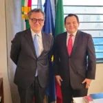 Il governatore eletto dello Yucatan ha incontrato l'ambasciatore Modiano / Foto: Quadratín Yucatán