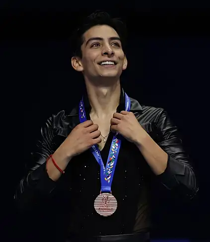 Il pattinatore messicano Carrillo si qualifica per le Olimpiadi invernali in Italia / Foto: Andrés Martínez Casares (EFE)