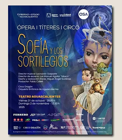 'Sofia e gli incantesimi', un'opera italiana in scena al Teatro Aguascalientes / Immagine: Fabio Caselli Productions