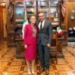 REC 2026, Sheinbaum incontra l'ambasciatore del Messico in Italia / Foto: X @genarolozano