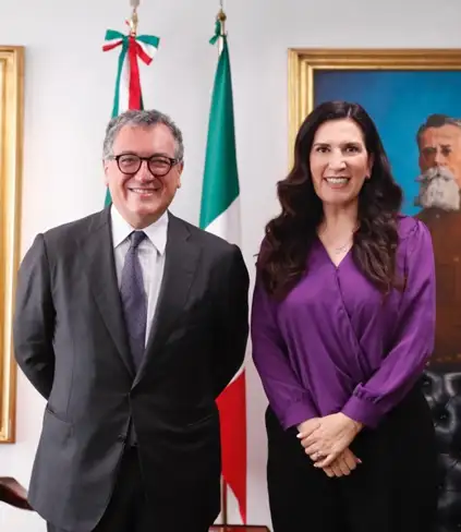 Messico, l'ambasciatore Modiano ricevuto dalla presidente della Camera / Foto: X @Al_Modiano