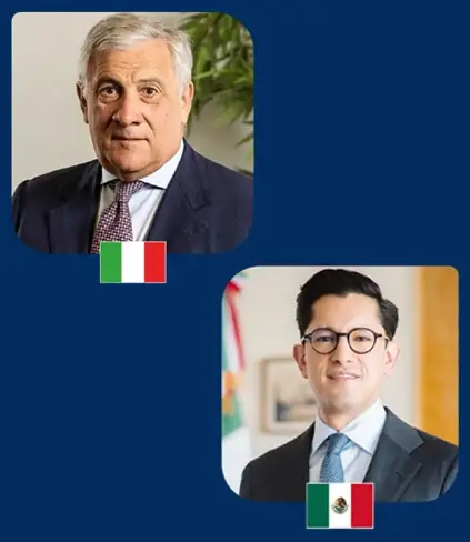 Italia-Messico, Tajani: «Partenariato sempre più forte» / X @Antonio_Tajani - Puntodincontro