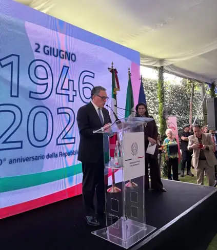 L'Italia festeggia in Messico l'80º anniversario della Repubblica / Foto: X @Al_Modiano