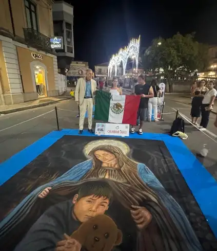 I madonnari messicani incantano l'11ª edizione del concorso a Taurianova / Foto: Facebook Embajada de México en Italia