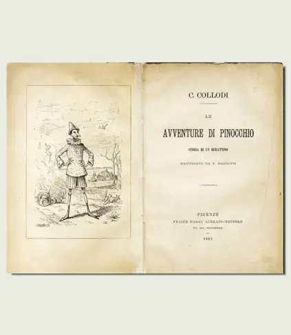 Fabio Caselli a Puebla: la storia non raccontata di Pinocchio / Immagine: Illustrazione di E. Mazzanti, Le avventure di Pinocchio, 1883.